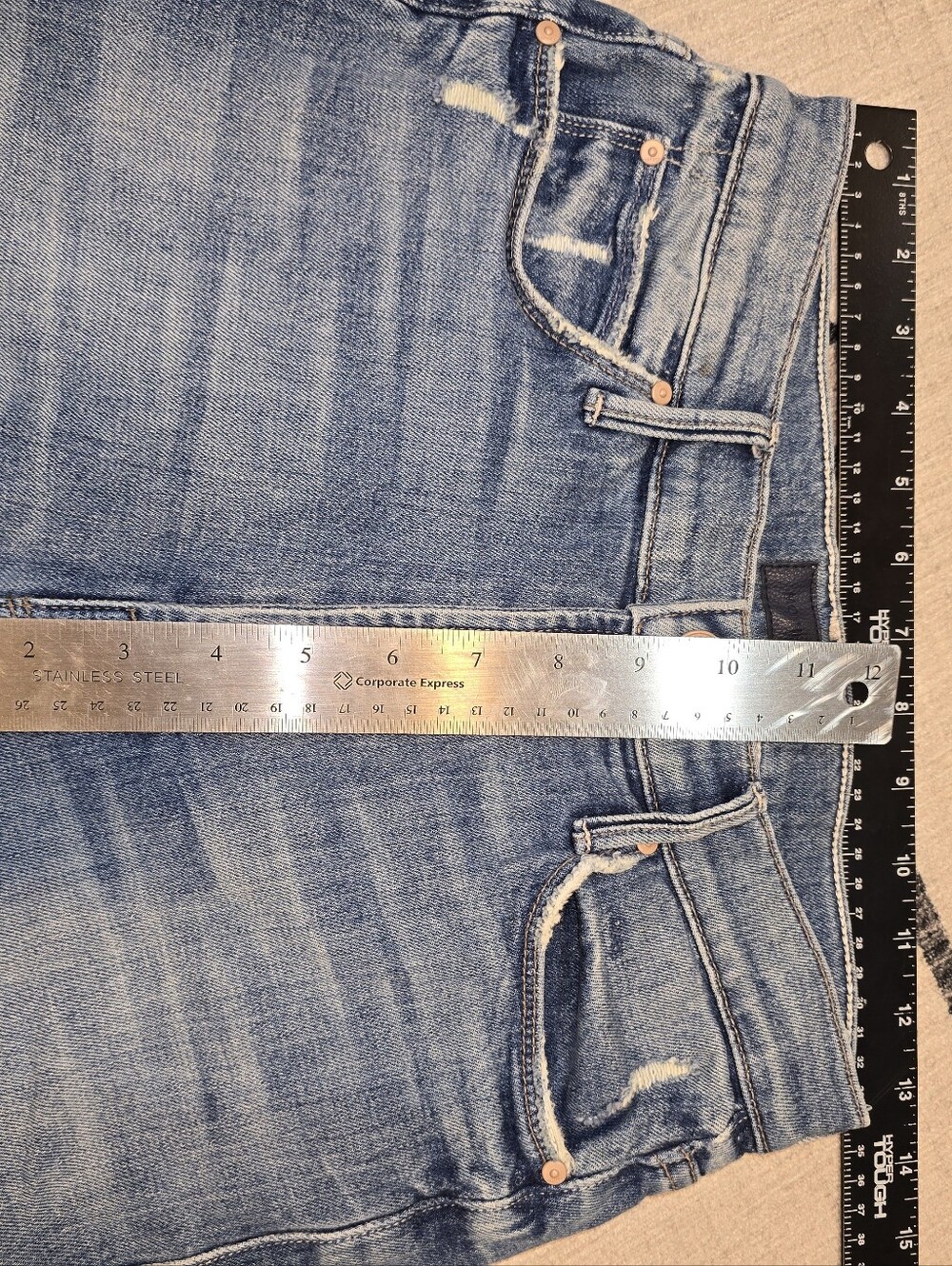 MOTHER Denim "The Pixie Dazzler Ankle Fray" Jeans GUC 26 Popism Raw Hem Revolve - Picture 10 of 16